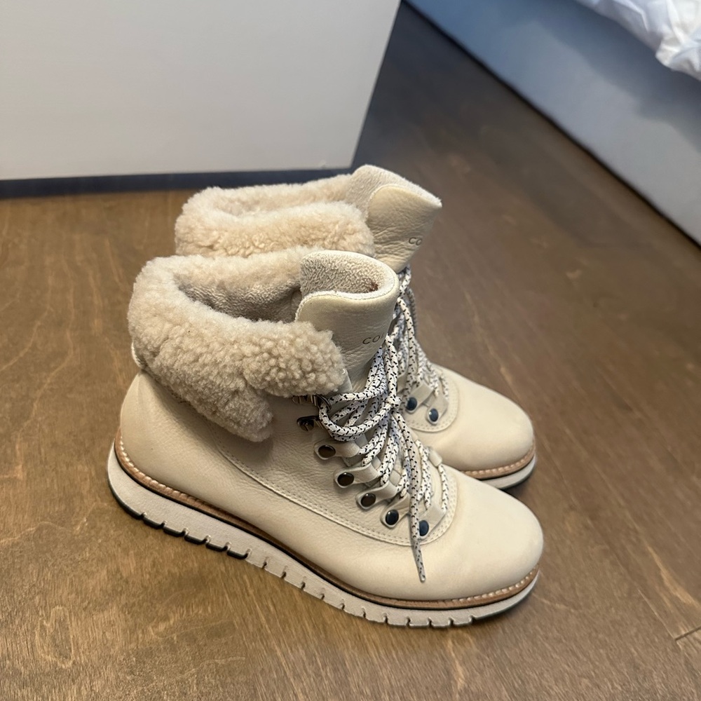 Cole Haan Women's Beige Winter Boots - Picture 2 of 5
